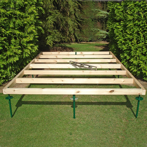 Shire Pressure Treated Timber Bases 44X69 & Height Adjustable Ground - Garden Life Stores. 