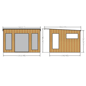 Shire Miami Wooden Summerhouses 12 x 10 - Garden Life Stores. 