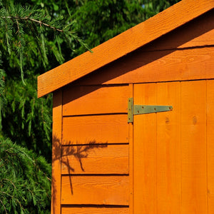 Shire Overlap Dipped Wooden Double Door with Optional Windows 10 x 15 - Garden Life Stores. 