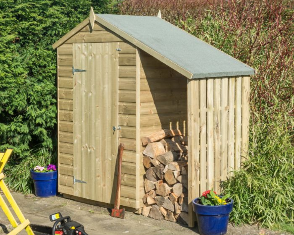 Rowlinsons Oxford 4x3 Shed With Lean To