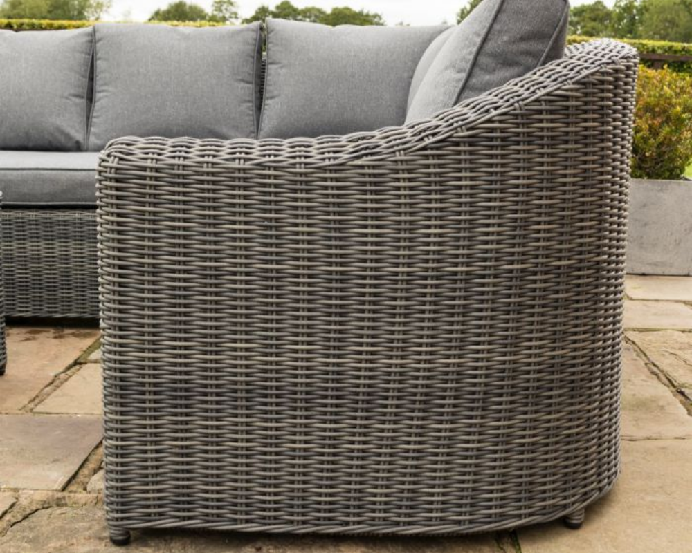 Rowlinsons Bunbury Corner Set Grey Weave