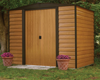 Rowlinsons 8x6 Woodvale Metal Apex Shed