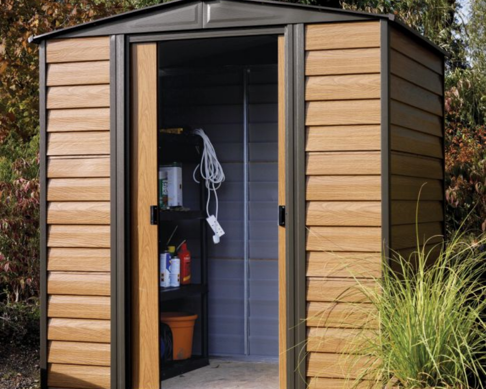 Rowlinsons 6x5 Woodvale Metal Apex Shed