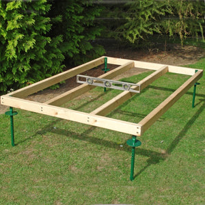 Shire Pressure Treated Timber Bases 44X69 & Height Adjustable Ground - Garden Life Stores. 