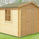 Shire Danbury Wooden Log Cabin 7x7,  8x8, 9x9 - Garden Life Stores. 