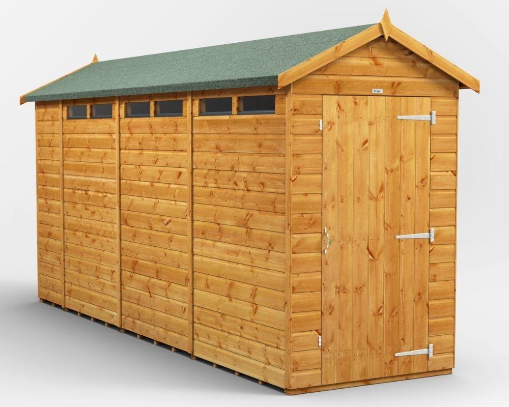 Power Security Apex Garden Shed 14 x 4