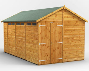 Power Security Apex Garden Shed 14 x 8