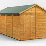 Power Security Apex Garden Shed 16 x 8