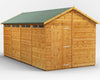 Power Security Apex Garden Shed 16 x 8