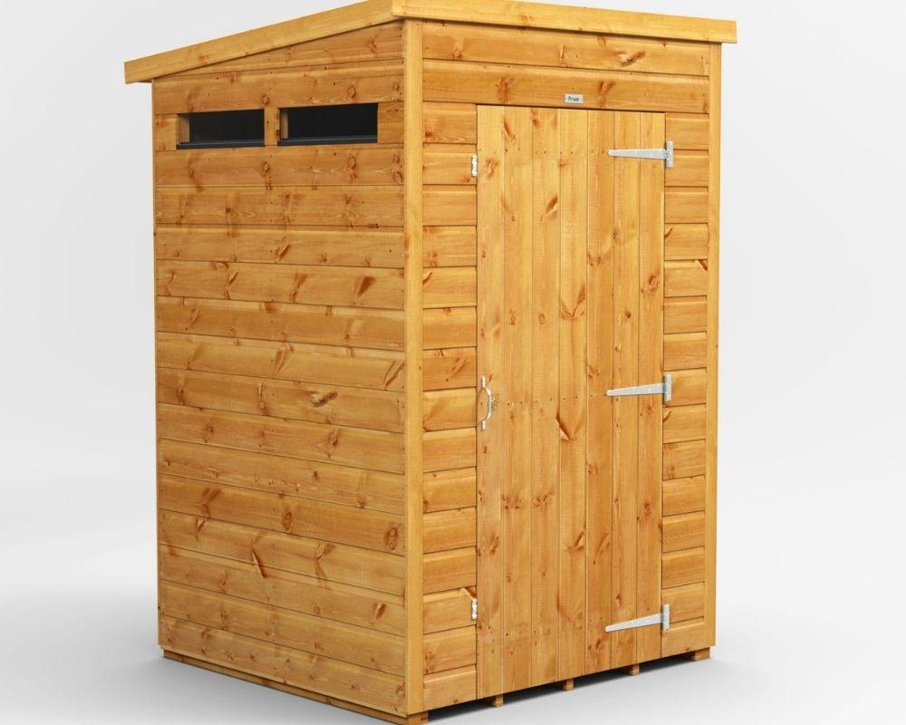 Power Security Pent Garden Shed 4 x 4