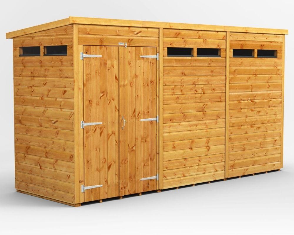 Power Security Pent Garden Shed 12 x 4