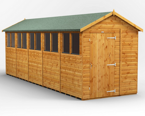 Power Apex Garden Shed 20x6 ft
