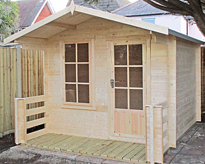 Shire Maulden  with Verandah Log Cabin 7x7