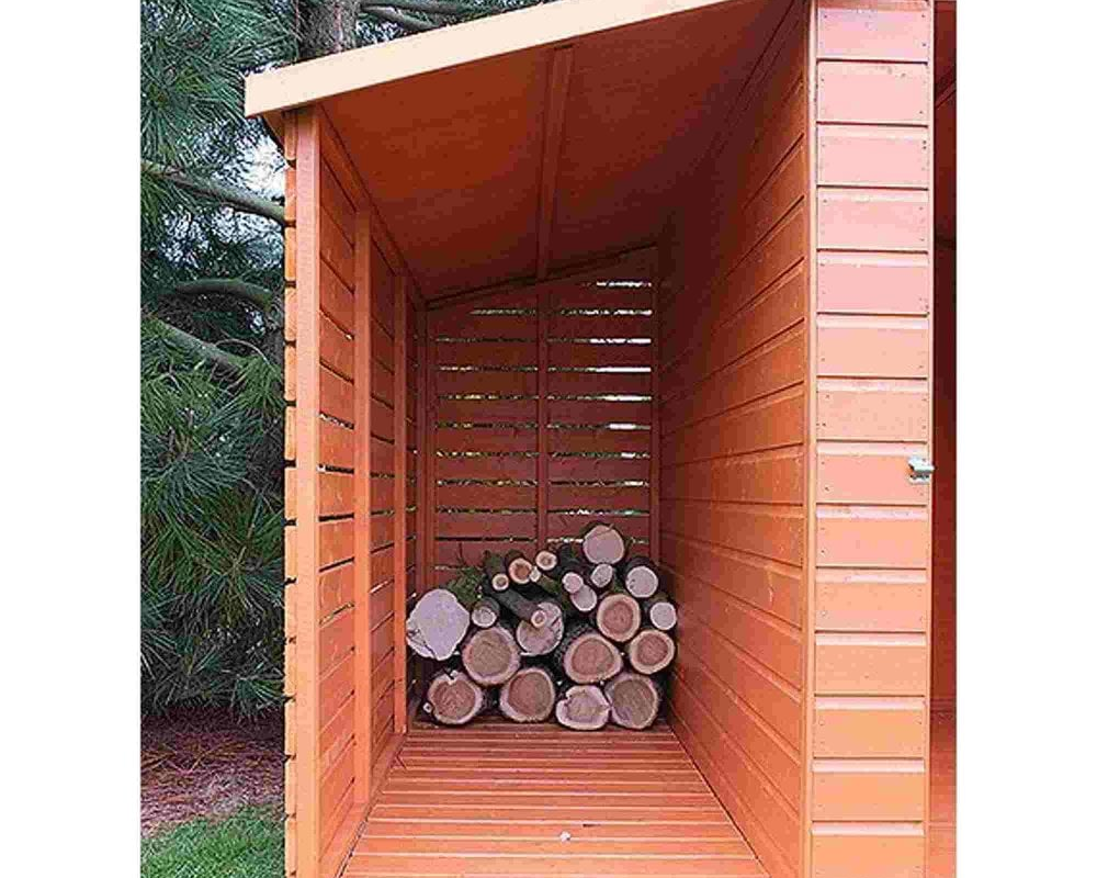 Shire T&G Flat-pack Shed & Log Store 7x6