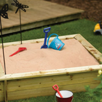 Rowlinsons Sandpit with Lid Garden Child's Play