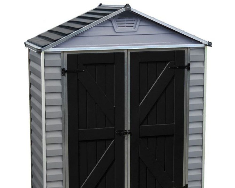 Rowlinsons Palram 6x3 Skylight Grey Deco Apex Shed