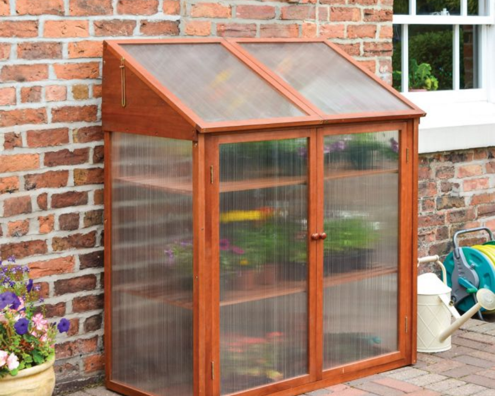 Rowlinsons Hardwood Mini Greenhouse