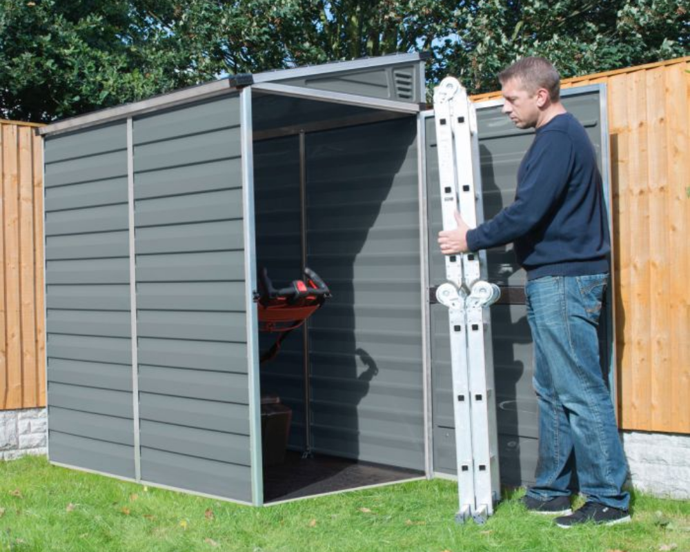 Rowlinson Palram 4x6 Skylight Grey Pent Shed