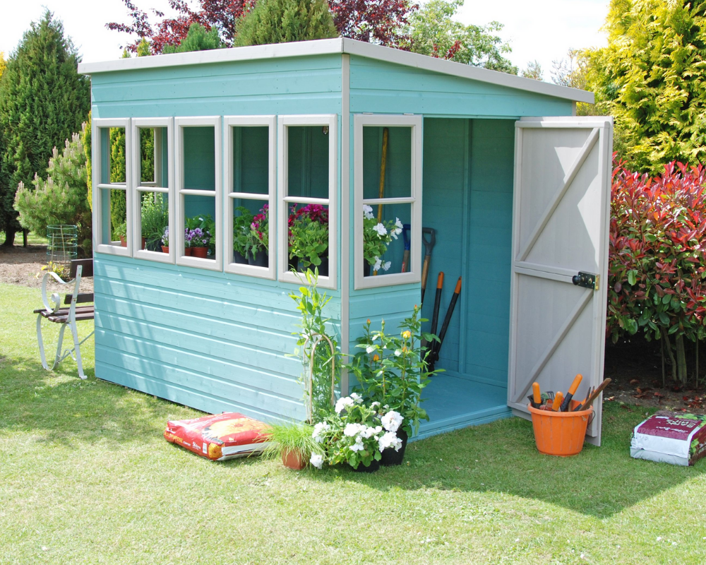 Shire Sun Pent Shed 8x8