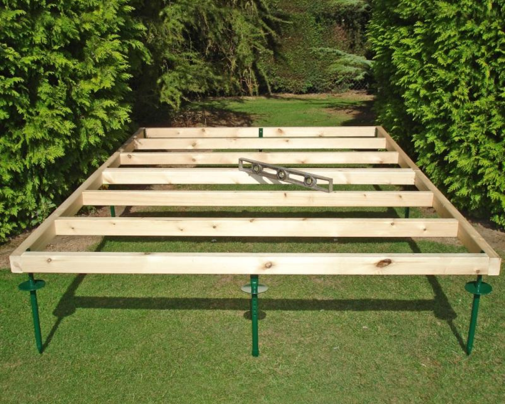Shire Pressure Treated Timber Bases 44X69 & Height Adjustable Ground - Garden Life Stores. 