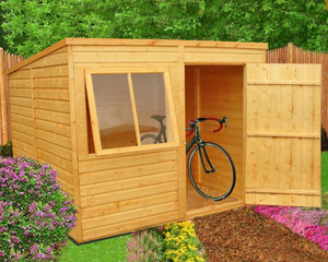 Shire T&G Flat-pack Pent Shed 8x6