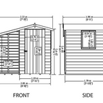 Shire T&G Flat-pack Shed & Log Store 7x6