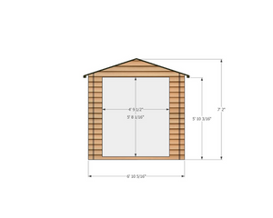 Shire Bradley Wooden Log Cabin 7x7