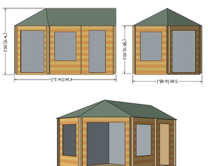 Shire Rowney Corner Cabin 10x14