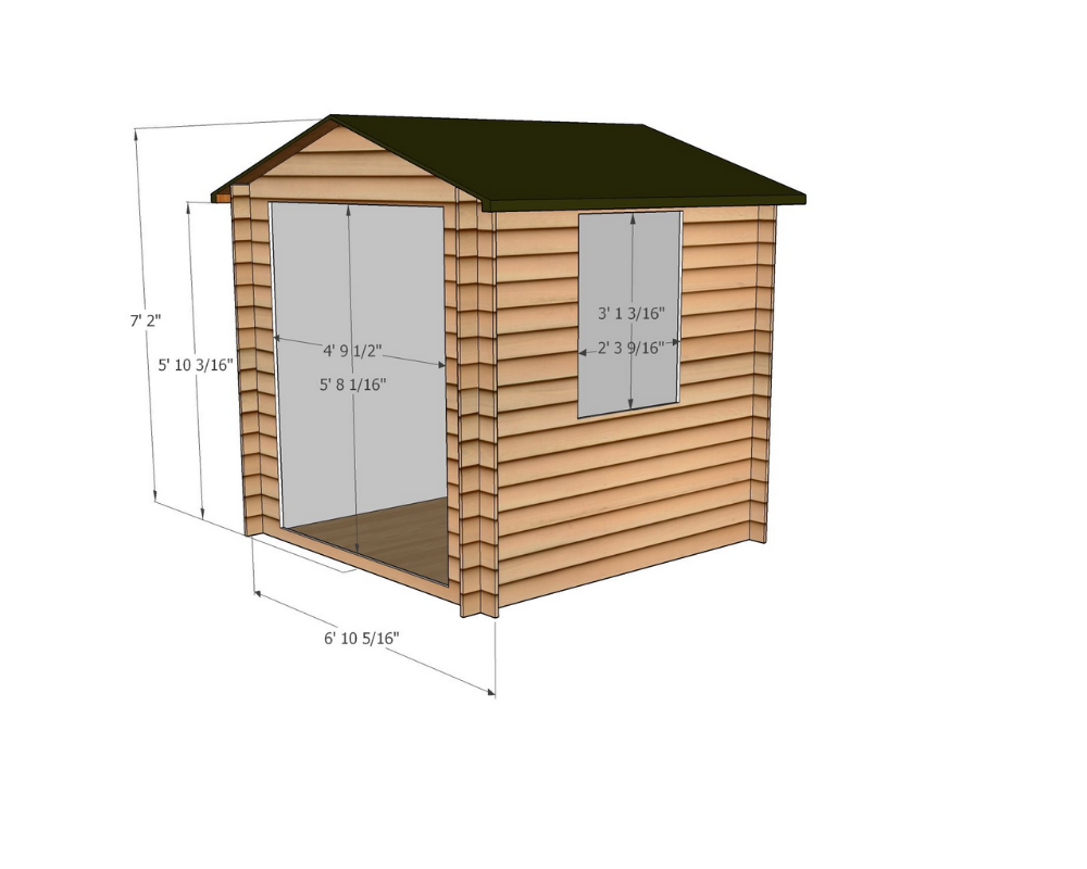 Shire Bradley Wooden Log Cabin 9x9