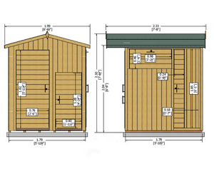 Shire T&G Flat-pack Multi Store 6x6