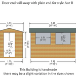 Shire Premium Shed Range Lewis Single Door Shed 10x6