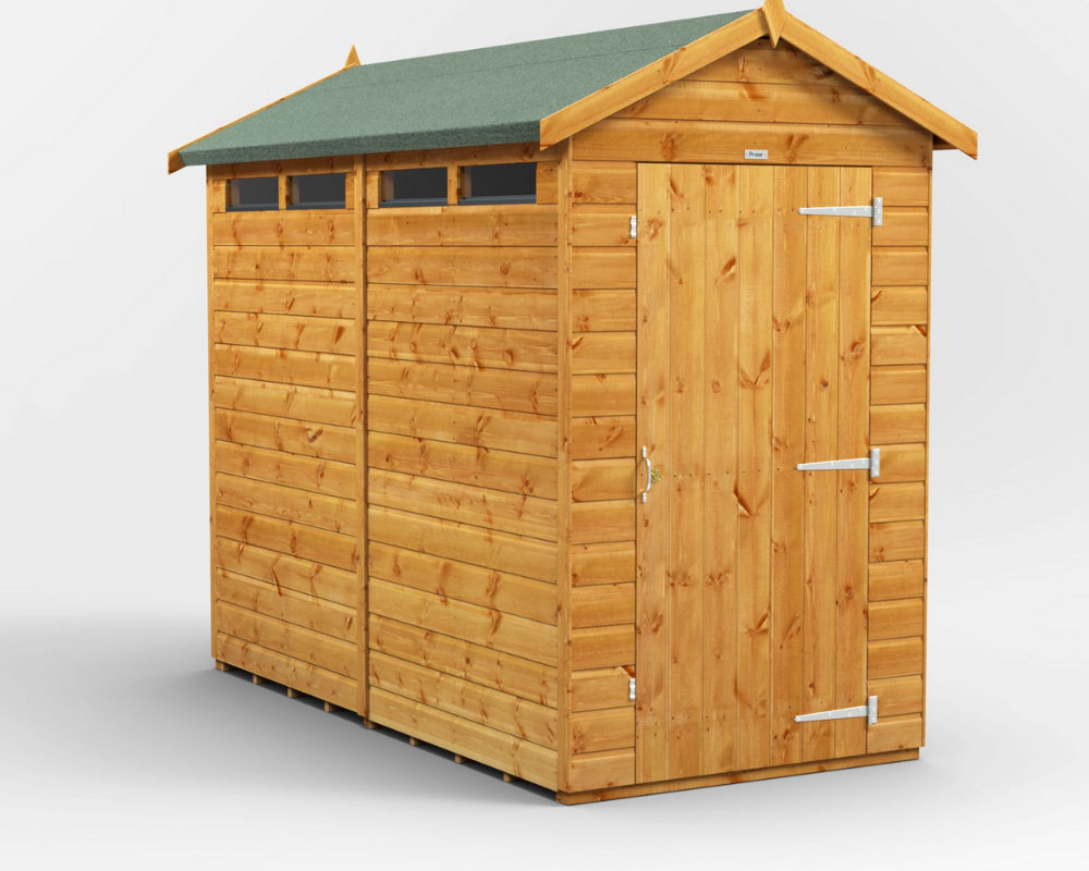 Power Security Apex Garden Shed 8x4