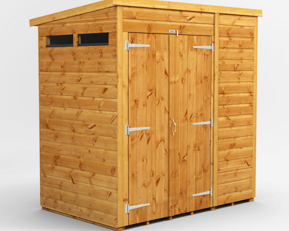 Power Security Pent Garden Shed 6x4