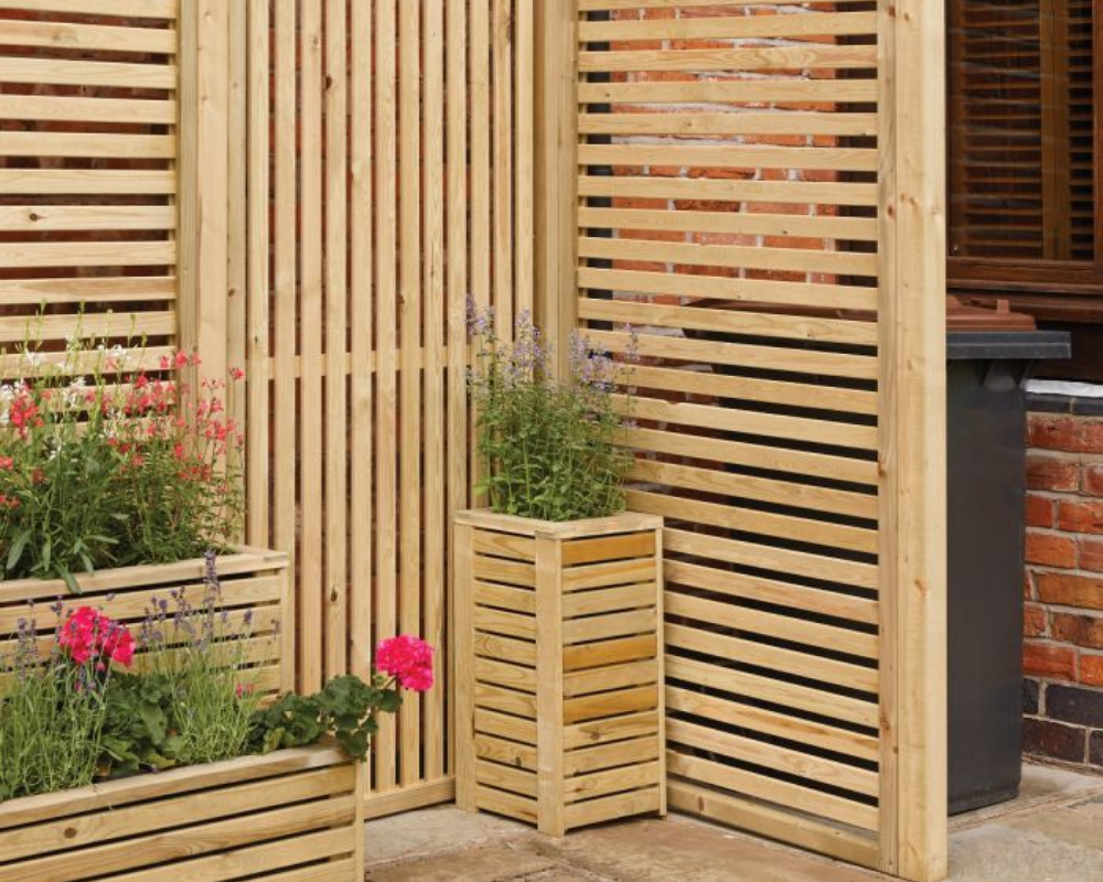 Rowlinsons Vertical Slat Panel (Pack of four) Garden Creations