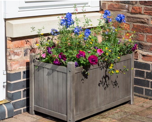 Rowlinsons Alderley Grey Rectangular Planter