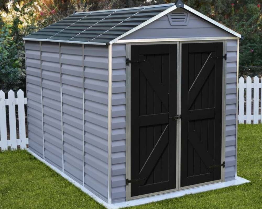 Rowlinsons Palram 6x10 Skylight Grey Deco Apex Shed