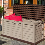 Rowlinson Plastic storage box/bench Mocha