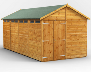 Power Security Apex Garden Shed 16x8