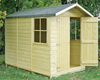 Shire Guernsey Wooden Pressure Treated Shiplap Shed Double Door 10 x 7 - Garden Life Stores. 