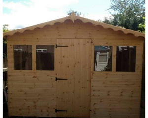 Shedrite Summer Shed with 1 FT Canopy