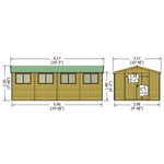 Shire Workspace Premium Shed Range 10 x 10, 10 x 15 and 10 x 20 - Garden Life Stores. 