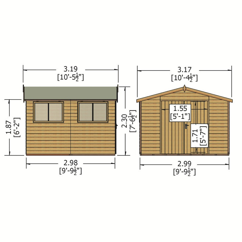 Shire Workspace Premium Shed Range 10 x 10, 10 x 15 and 10 x 20 - Garden Life Stores. 