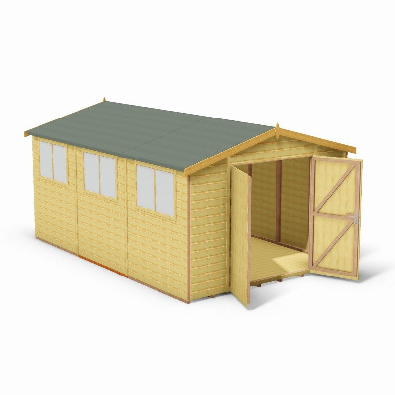 Shire Workspace Premium Shed Range 10 x 10, 10 x 15 and 10 x 20 - Garden Life Stores. 