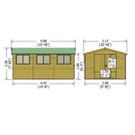 Shire Workspace Premium Shed Range 10 x 10, 10 x 15 and 10 x 20 - Garden Life Stores. 