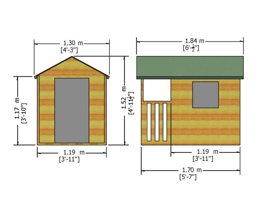 Shire Wooden Little Playhouses Hide - Garden Life Stores. 