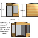 Shire Hampton Wooden Garden Summerhouses 10x10