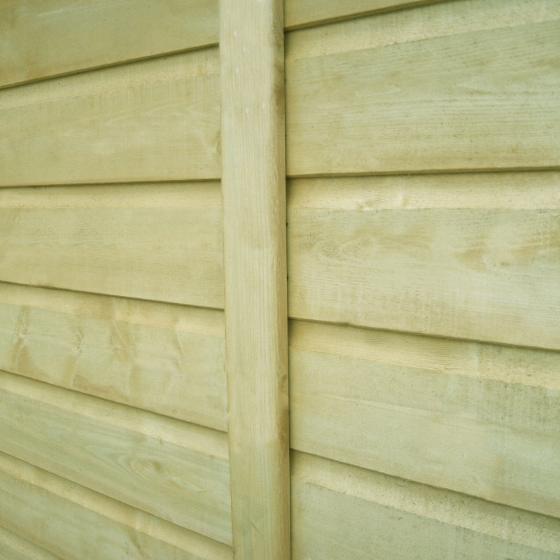 Shire Alderney Wooden Pressure Treated Shiplap Shed Single Door 7 x 7 - Garden Life Stores. 